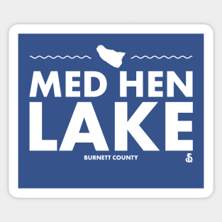 Burnett County, Wisconsin - Mud Hen Lake Sticker